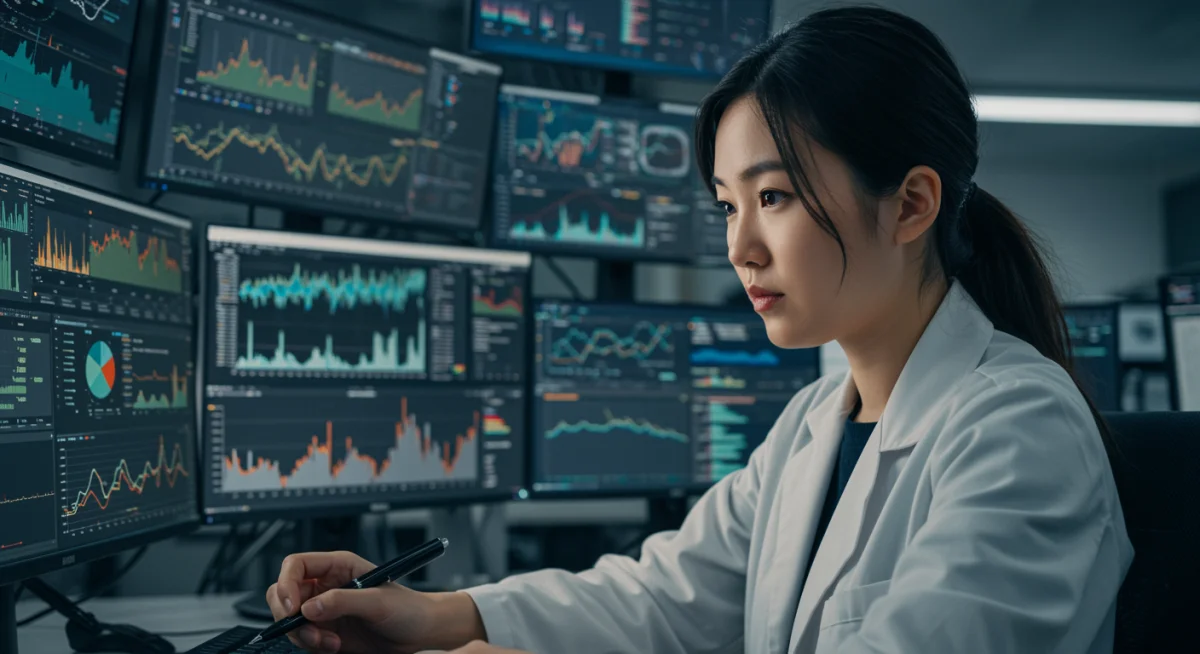 AI Ethics Officer analyzing data and machine learning models