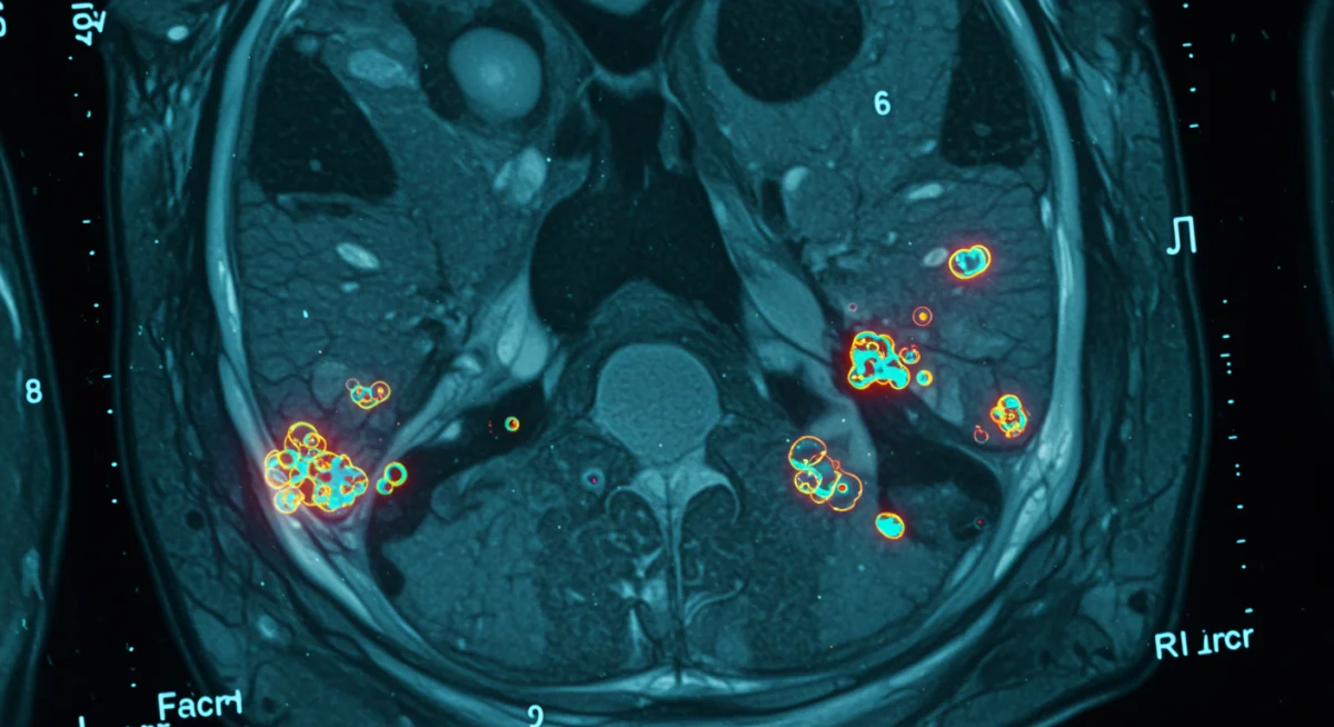 AI algorithm analyzing medical imaging for precise diagnostics