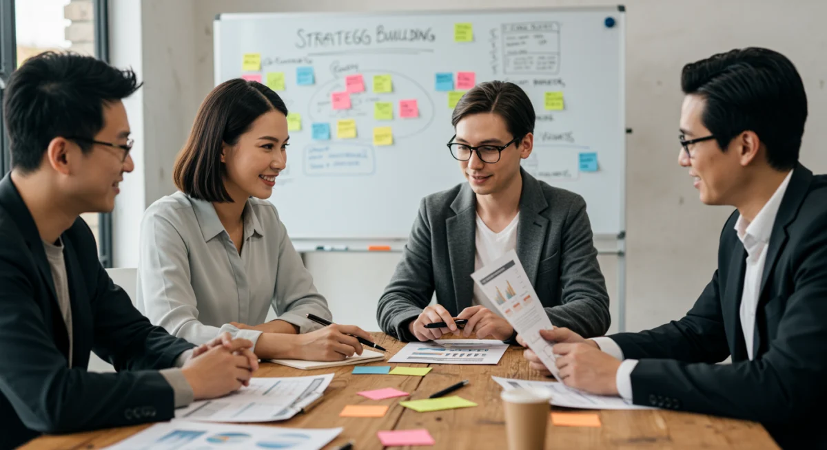 Coalition members collaborating on policy development and strategic planning for advocacy.
