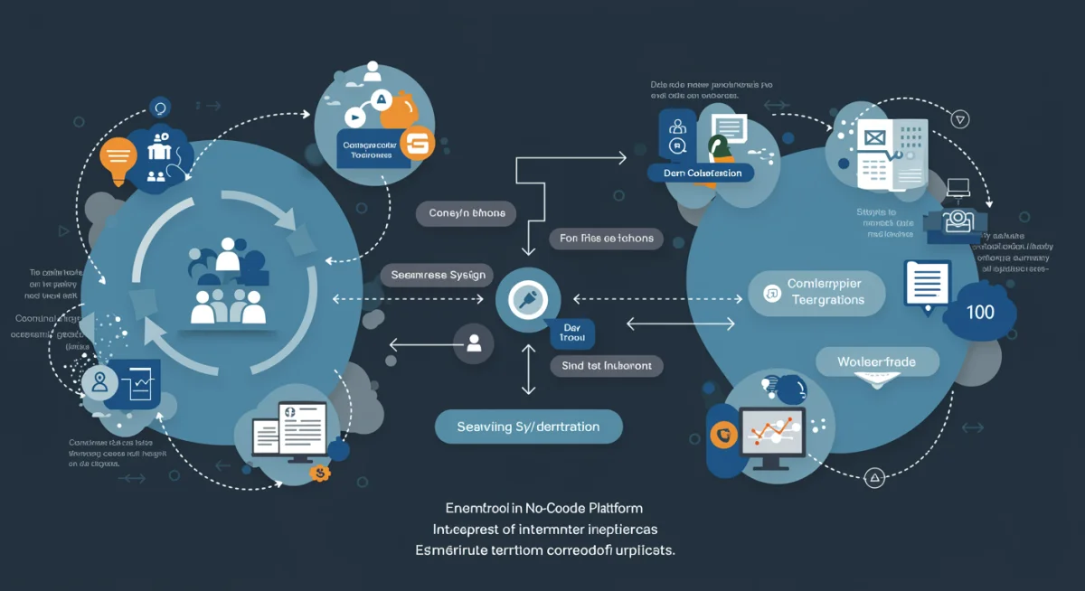Low-code no-code integrating diverse enterprise systems efficiently