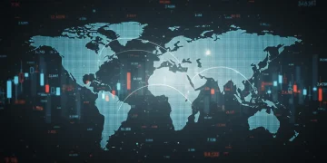 Global interconnectedness in corporate tax reform, symbolizing international cooperation and a unified financial system.