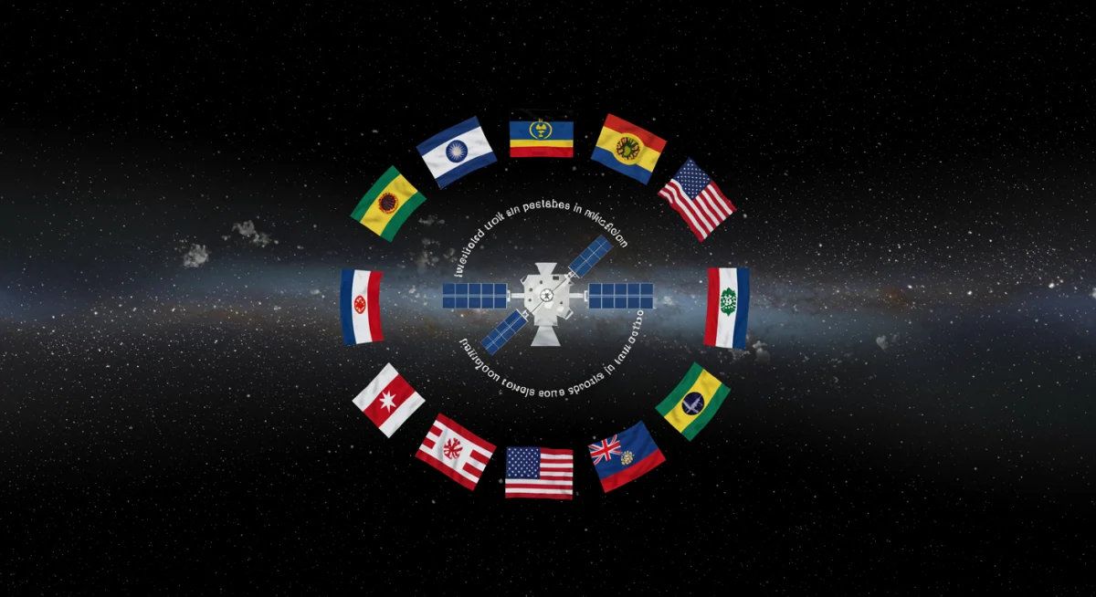 International cooperation for space debris mitigation and peaceful exploration.