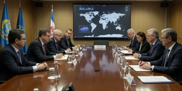 U.S. Climate Diplomacy 2025: 30% Emission Reductions Globally U.S. diplomat leading climate negotiations at an international summit